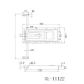 GL-11122 Recessed Flush Mounted Door Latch Kit For Refrigrated Truck